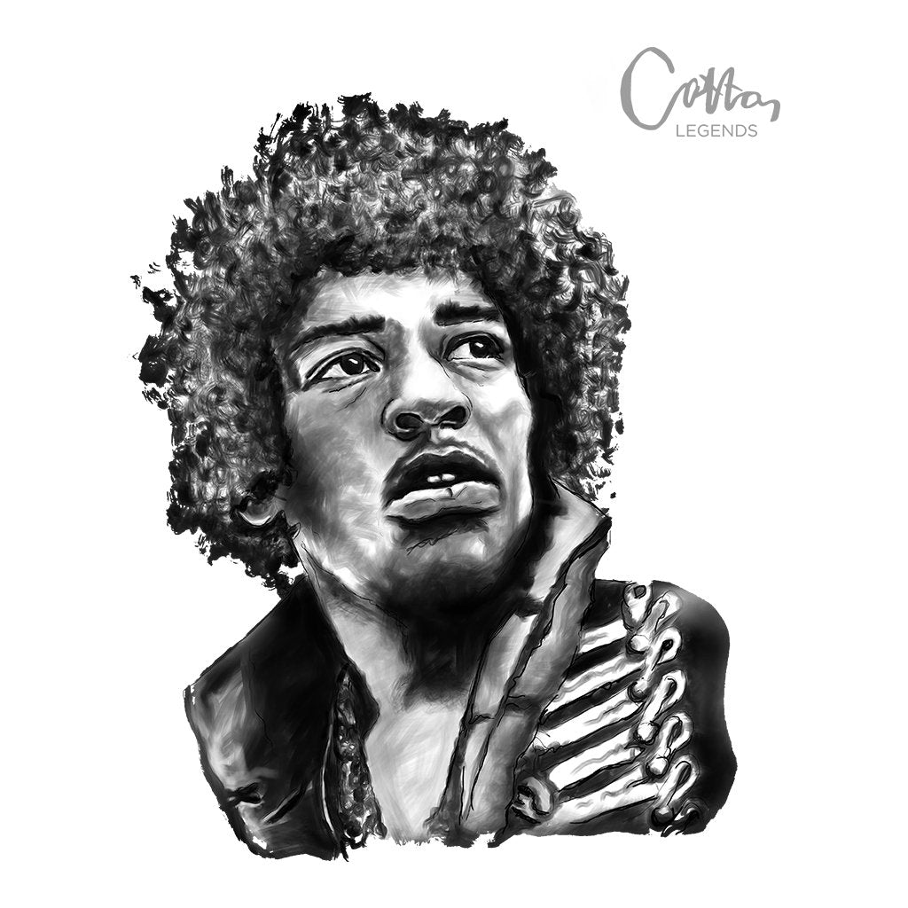 Cottton Legends Jimi Hendrix Front And Back Print Unisex Iconic Sweatshirt-Cotton Lifestyle-Essential Republik