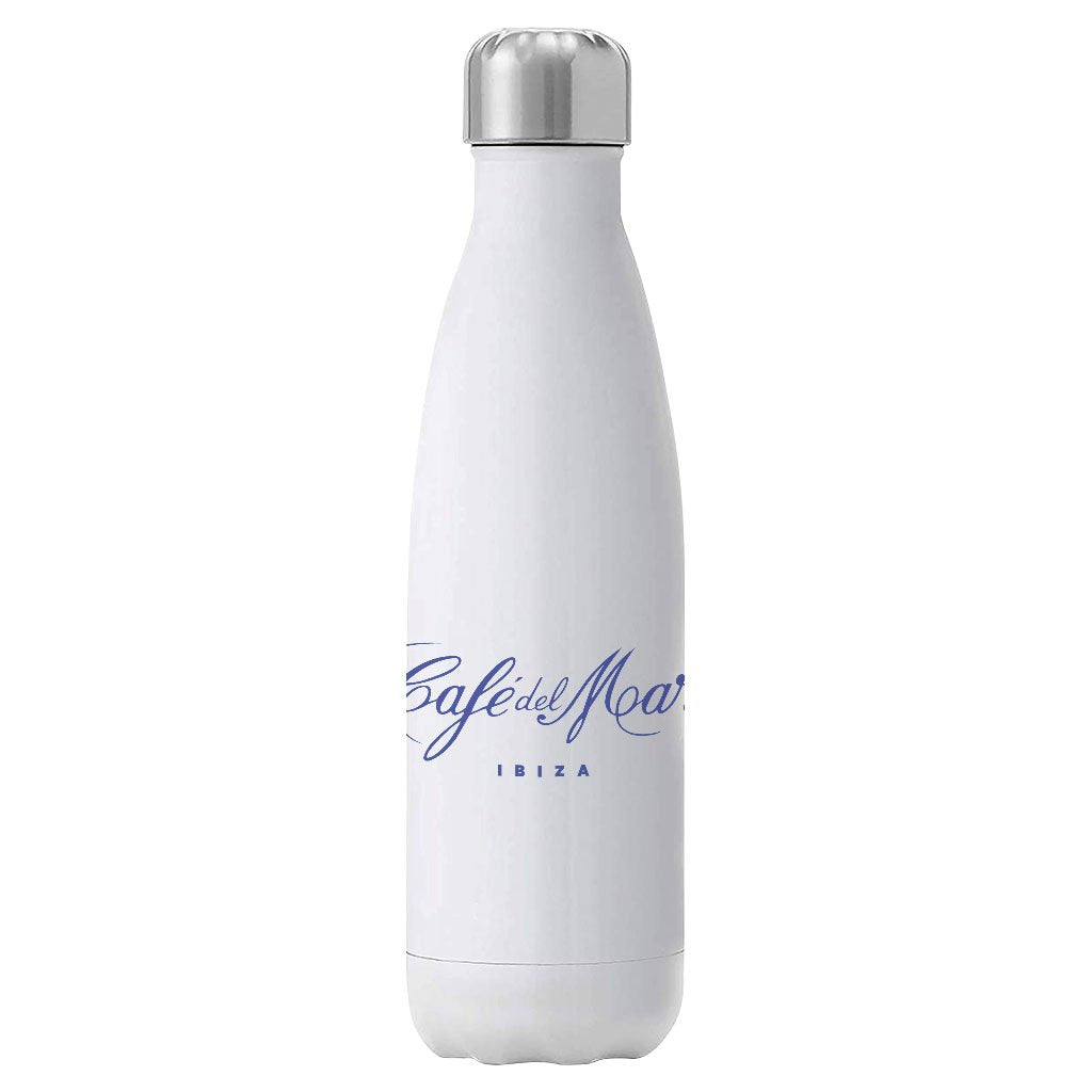 Café del Mar Ibiza Blue Logo Insulated Stainless Steel Water Bottle-Café del Mar-Essential Republik