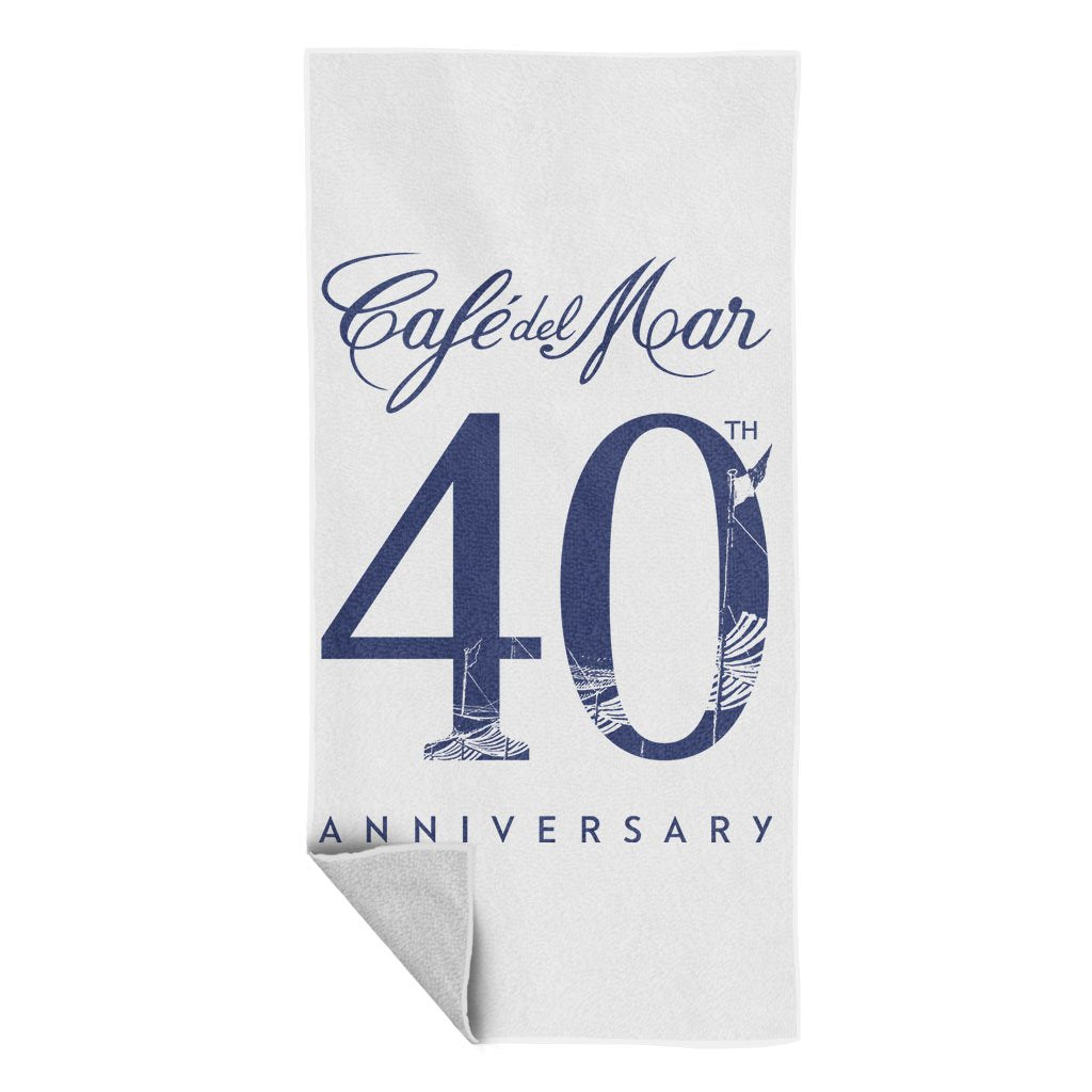 Café del Mar 40th Anniversary Logo Beach Towel-Café del Mar-Essential Republik