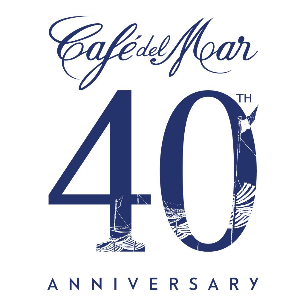 Café del Mar 40th Anniversary Logo Men's Polo T-Shirt-Café del Mar-Essential Republik