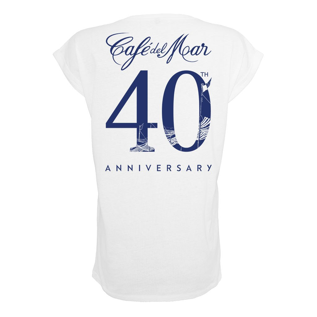 Café del Mar 40th Anniversary Logo Front And Back Print Women's Casual T-Shirt-Café del Mar-Essential Republik