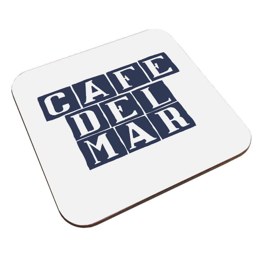 Café del Mar Blue Tile Logo Coaster-Café del Mar-Essential Republik