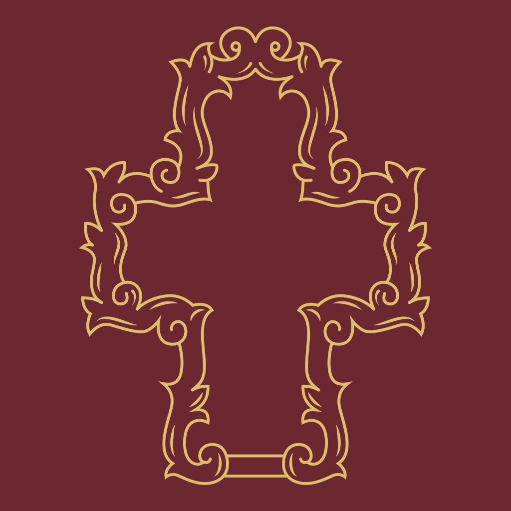 The Cross Gold Cross Unisex Organic T-Shirt-The Cross-Essential Republik