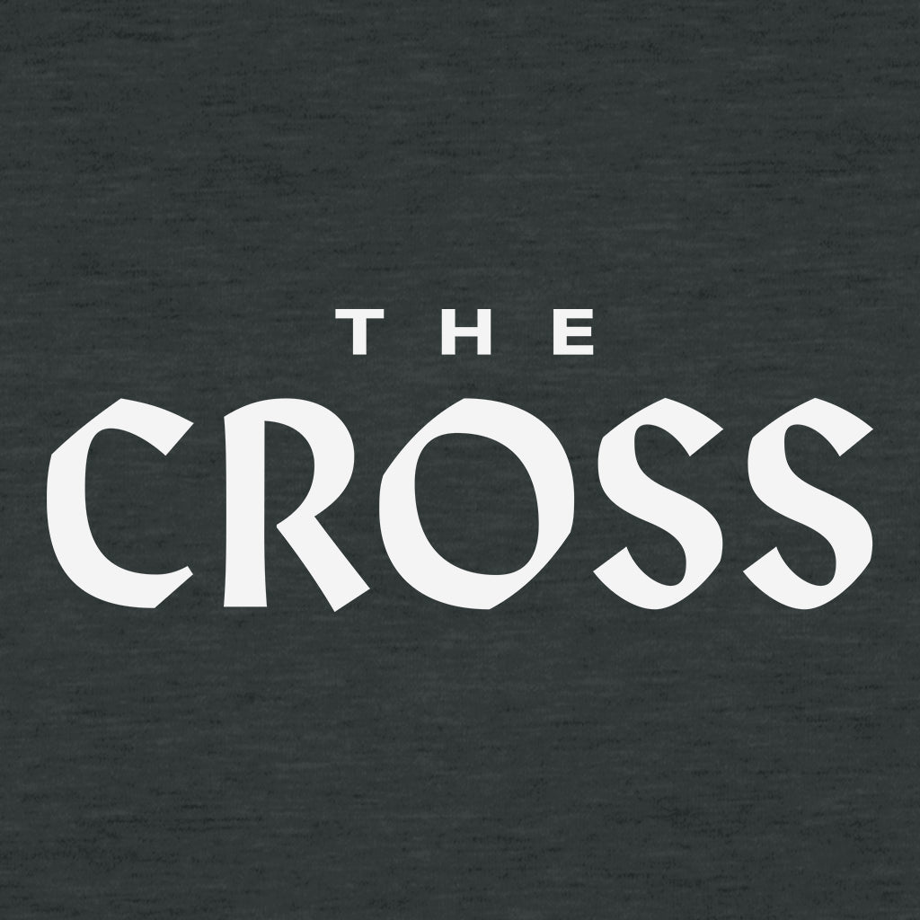 The Cross White Text Print Men's V-Neck T-Shirt-The Cross-Essential Republik