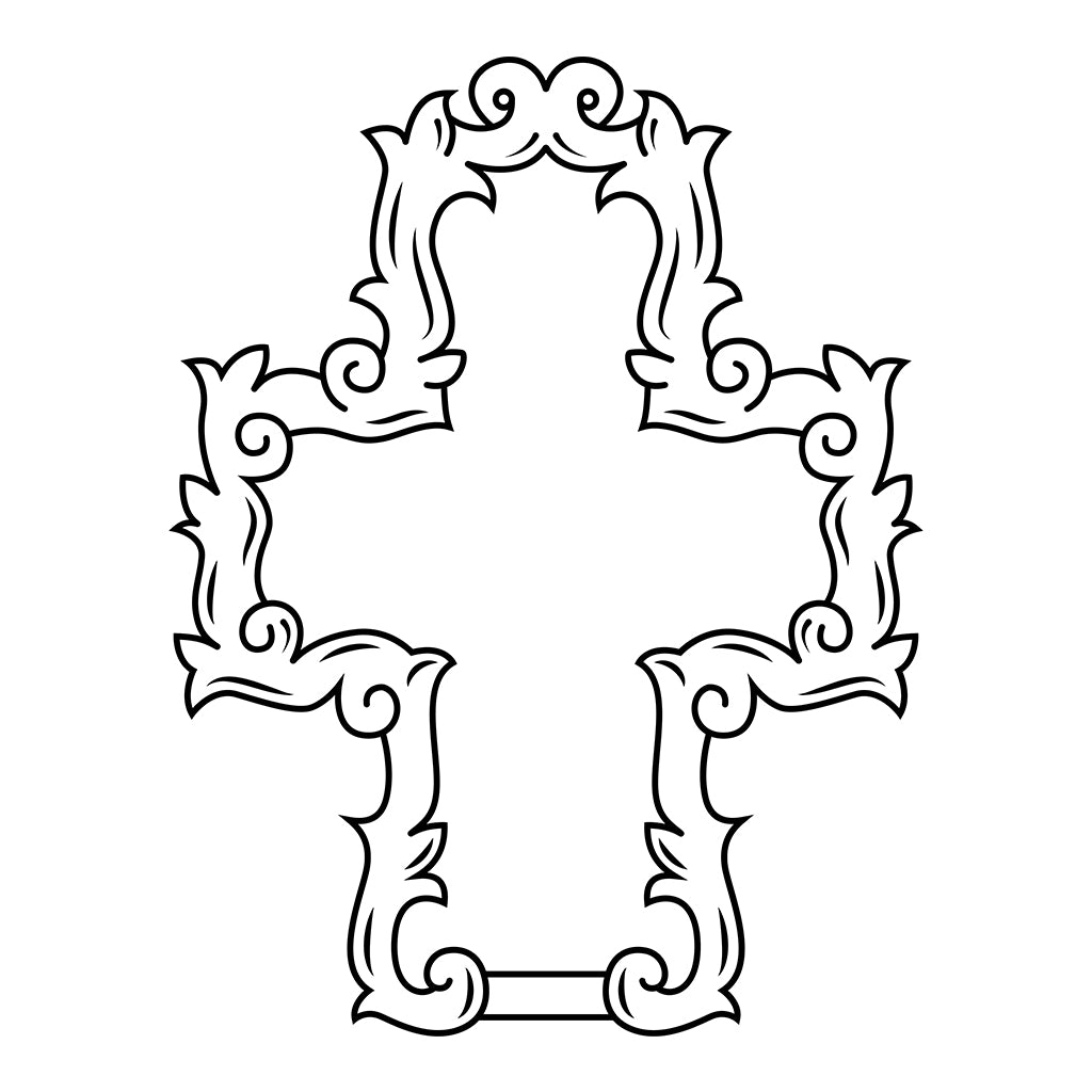 The Cross Black Logo Unisex Cruiser Iconic Hoodie-The Cross-Essential Republik