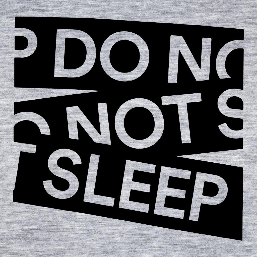 Do Not Sleep Vinyl Print Black Tape Logo Onesie-Do Not Sleep-Essential Republik