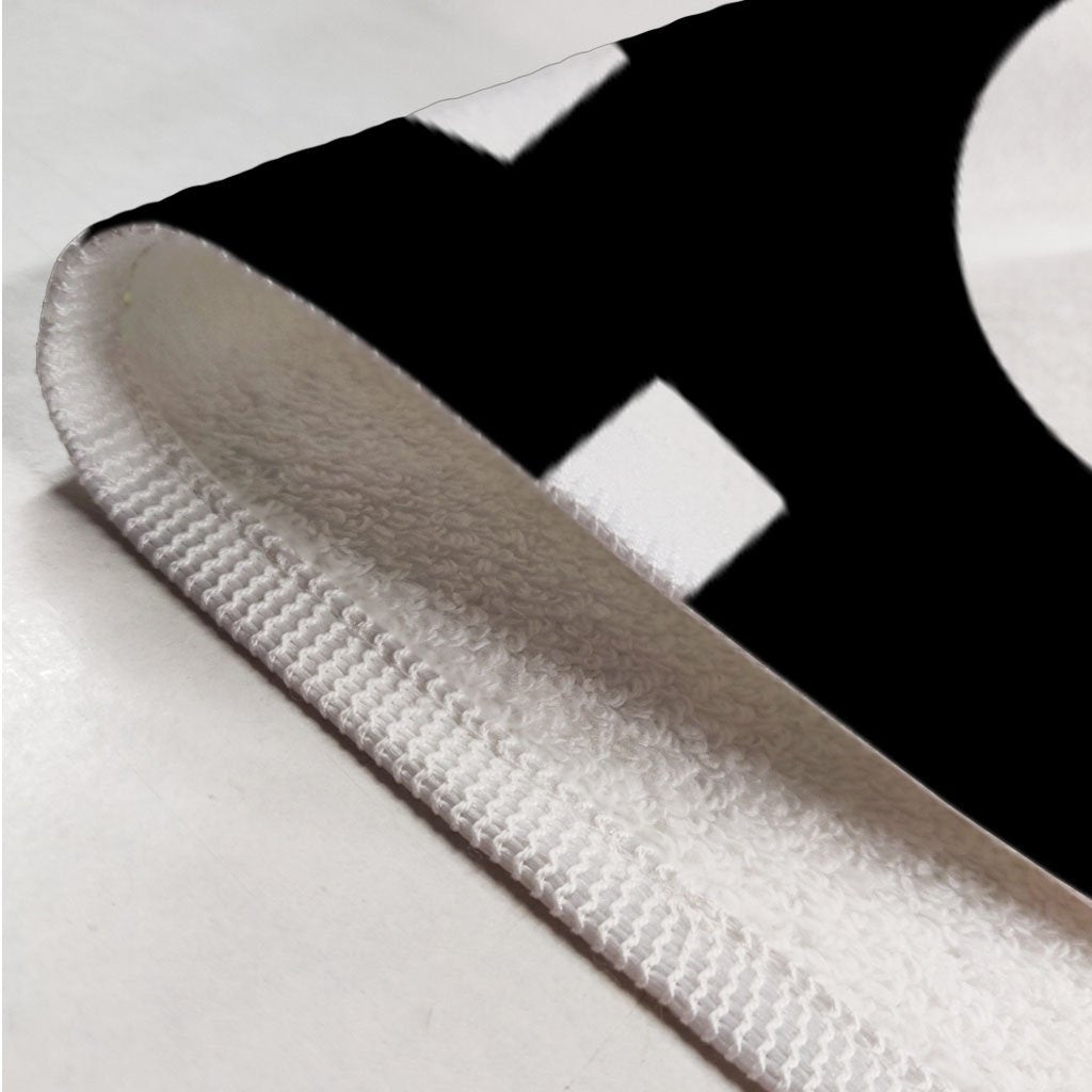 Do Not Sleep Black Tape Logo Print Cotton Towel-Do Not Sleep-Essential Republik