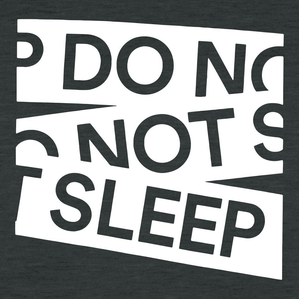 Do Not Sleep Vinyl Print White Tape Logo Womens' Trigger Iconic Hoodie-Do Not Sleep-Essential Republik