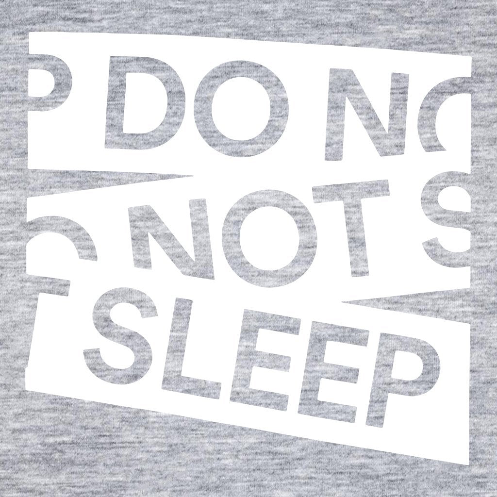 Do Not Sleep Vinyl Print White Tape Logo Womens' Trigger Iconic Hoodie-Do Not Sleep-Essential Republik