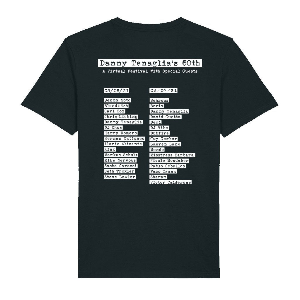 Danny Tenaglia 60th Birthday Virtual Festival White Men's Organic T-Shirt-Danny Tenaglia-Essential Republik