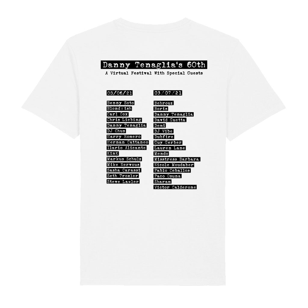 Danny Tenaglia 60th Birthday Virtual Festival Black Men's Organic T-shirt-Danny Tenaglia-Essential Republik