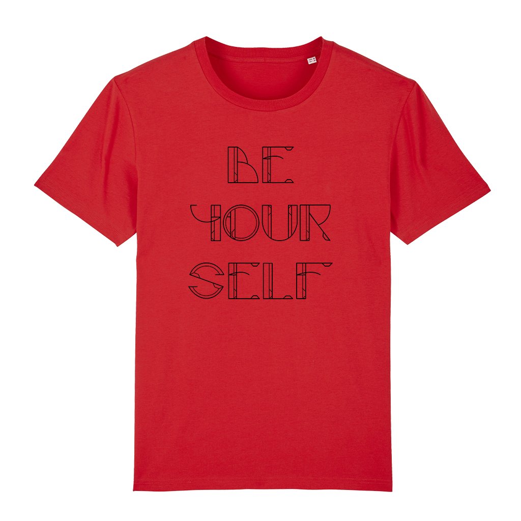 Be Yourself Black Text Men's Organic T-Shirt-Danny Tenaglia-Essential Republik