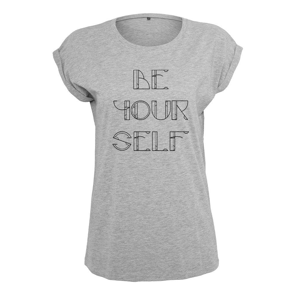 Be Yourself Black Text Women's Casual T-Shirt-Danny Tenaglia-Essential Republik