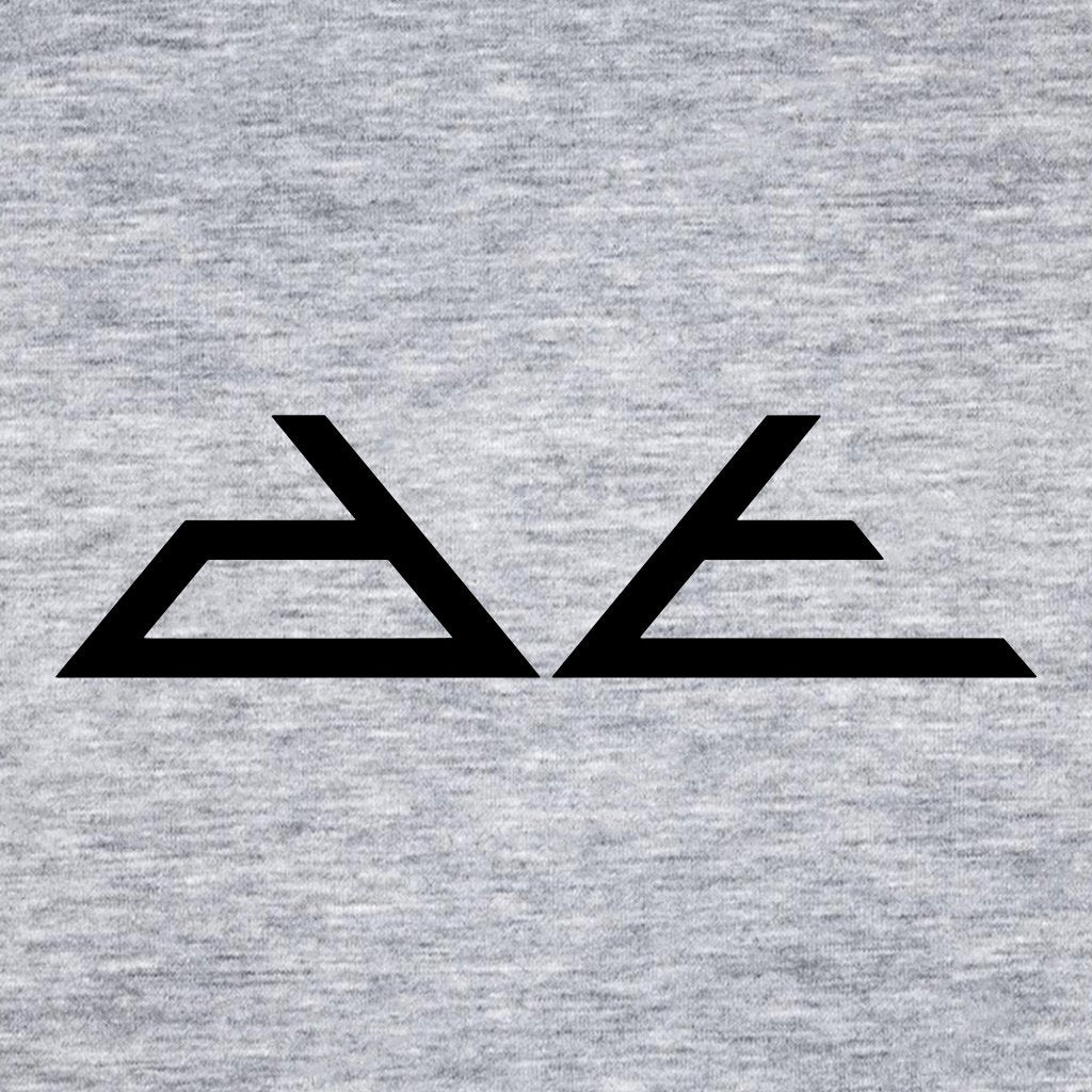 DT Black Pyramid Logo Front And Back Print Men's Iconic Zip-through Hoodie-Danny Tenaglia-Essential Republik