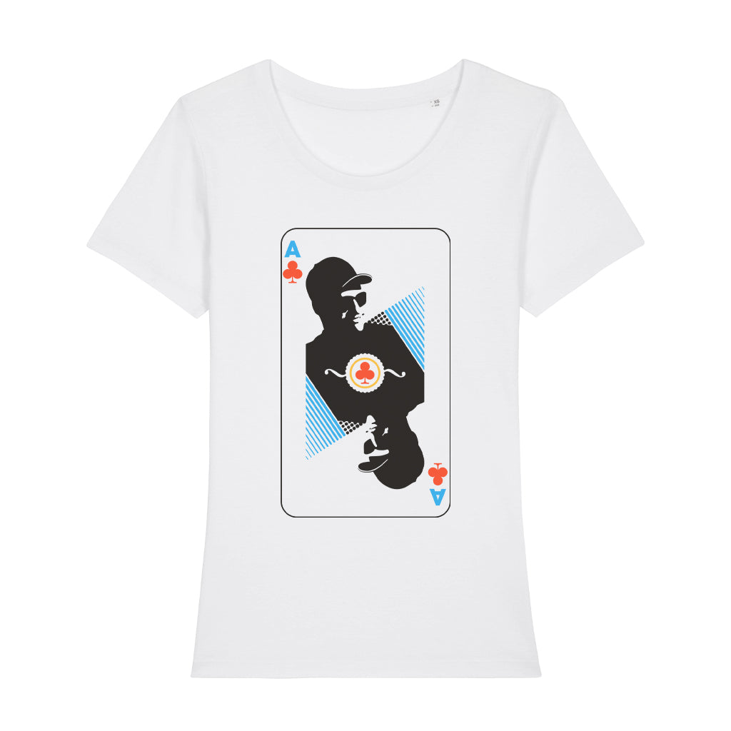 Danny Tenaglia Ace Of Clubs Women's Iconic Fitted T-Shirt-Danny Tenaglia-Essential Republik