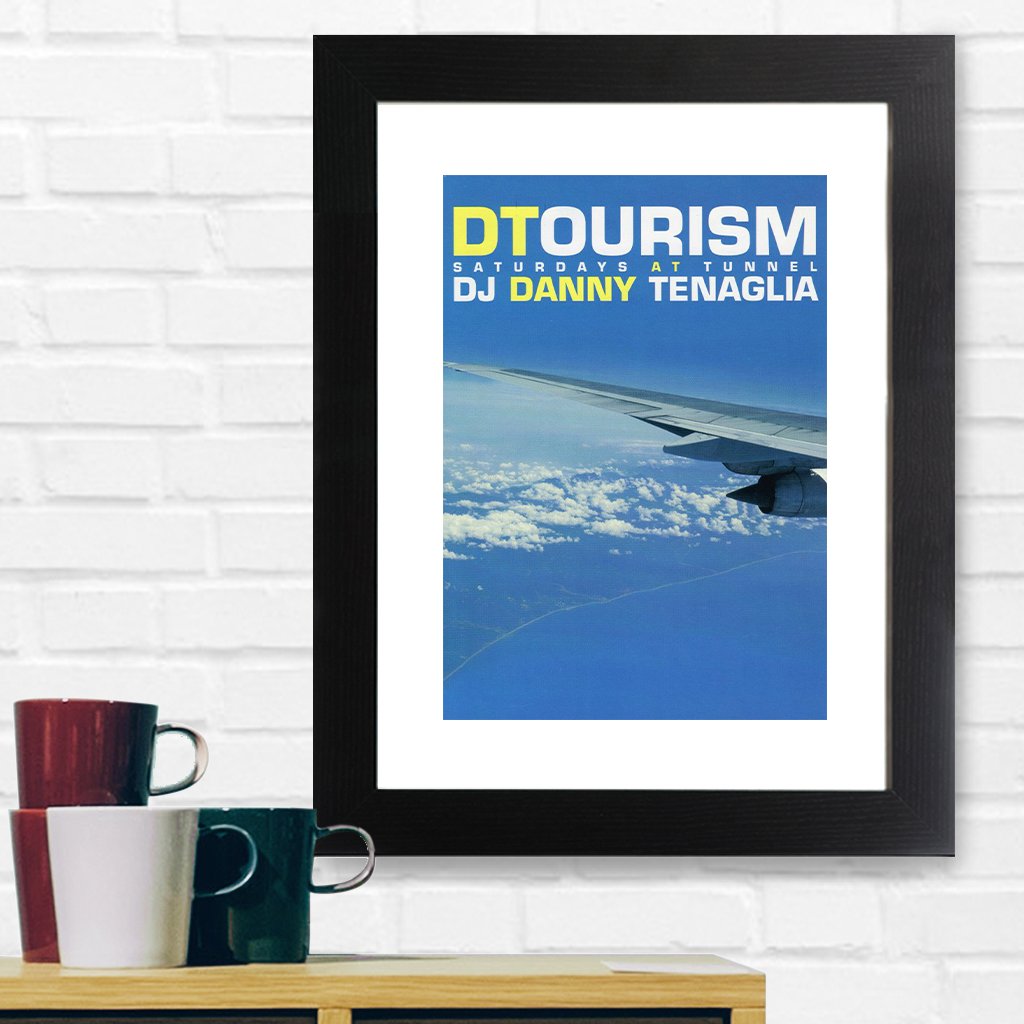 Tourism Danny Tenaglia At Tunnel A3 Framed Print-Danny Tenaglia-Essential Republik