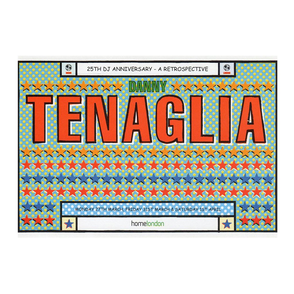 Danny Tenaglia At Home London A3 Framed Print-Danny Tenaglia-Essential Republik