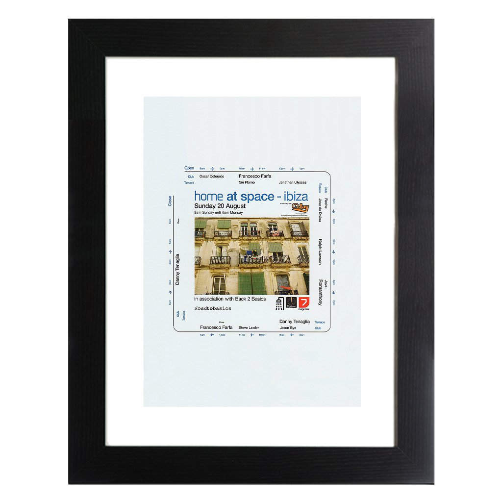 Danny Tenaglia Home At Space Ibiza A3 Framed Print-Danny Tenaglia-Essential Republik
