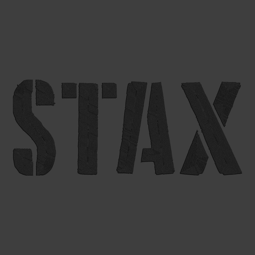 STAX Black Embroidered Logo Fitted Cap-Danny Tenaglia-Essential Republik