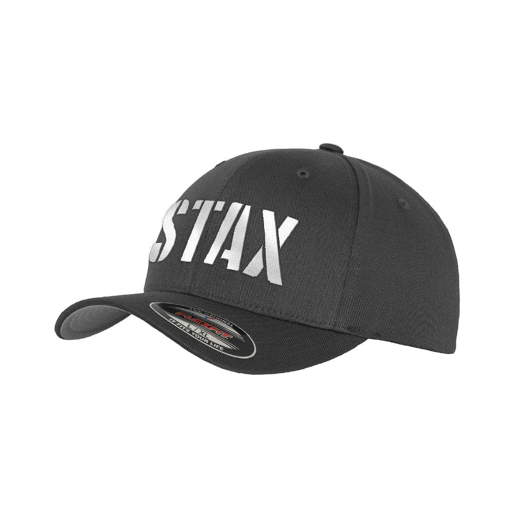STAX Metallic Silver Embroidered Logo Fitted Cap-Danny Tenaglia-Essential Republik