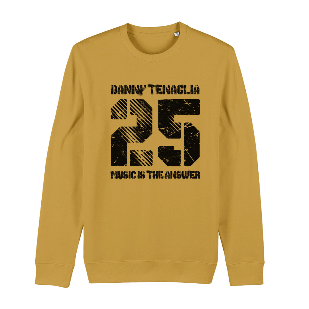 Danny Tenaglia 25 Music Is The Answer Black Logo Unisex Iconic Sweatshirt-Danny Tenaglia-Essential Republik