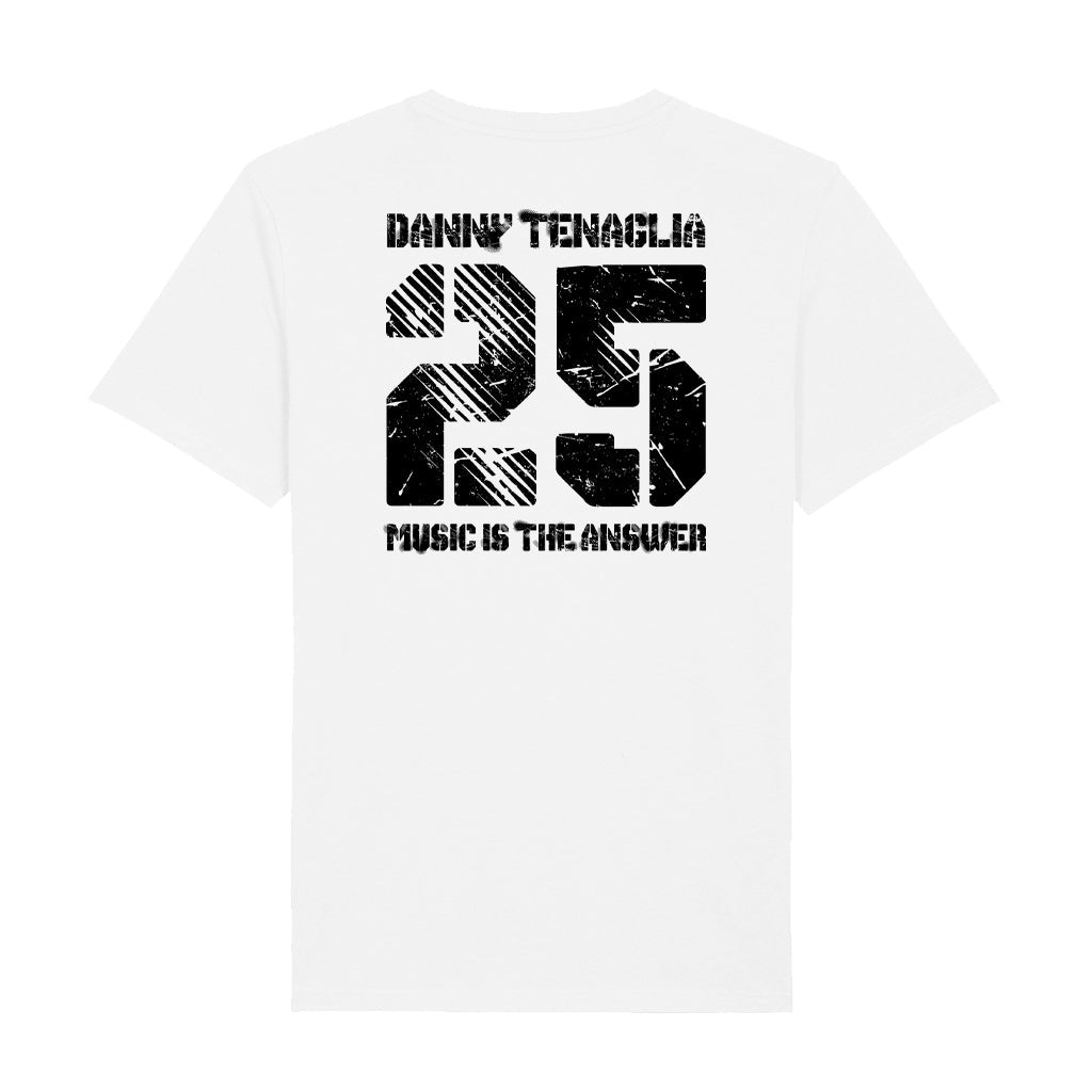 MITA 25 Black Logo Men's Organic T-Shirt-Danny Tenaglia-Essential Republik