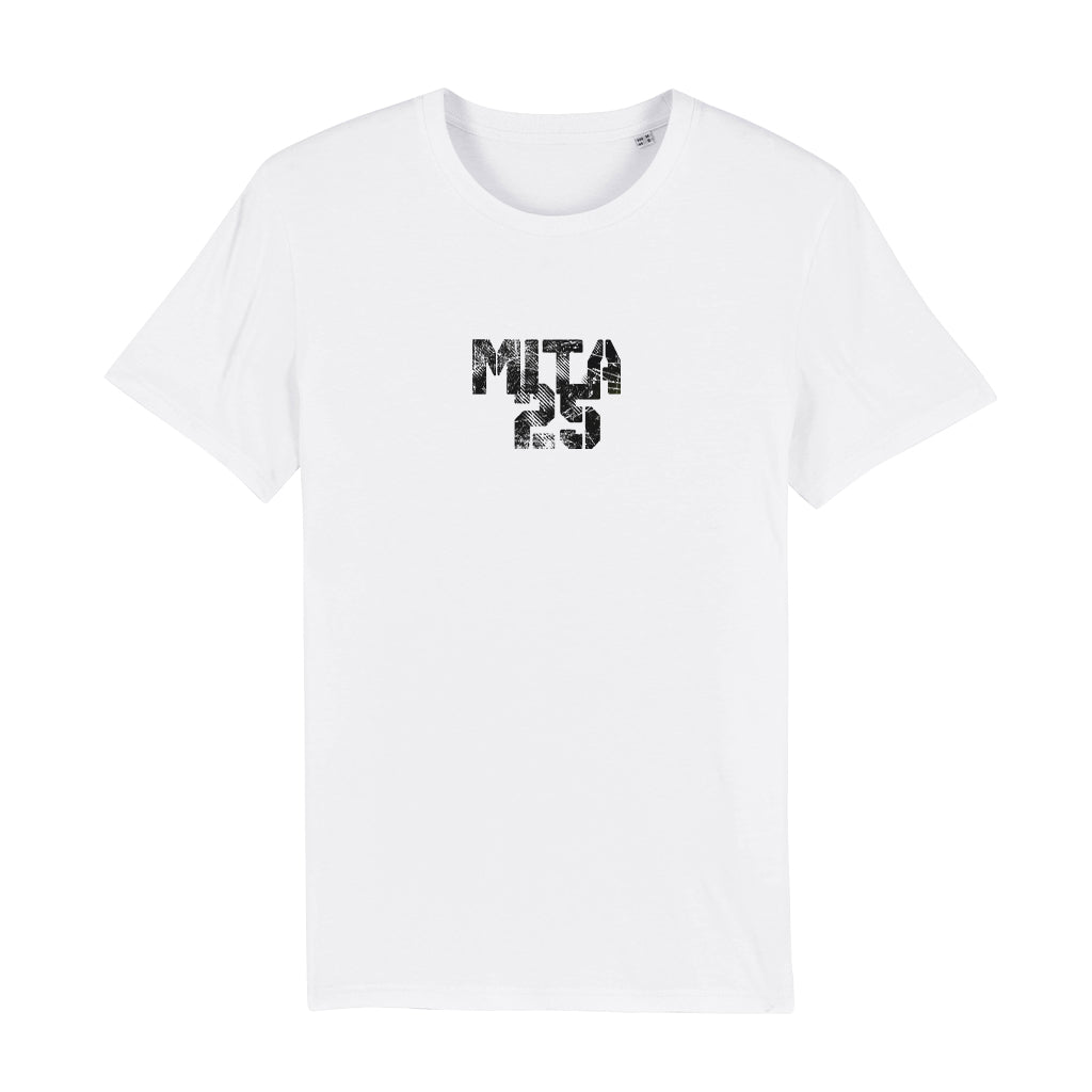 MITA 25 Black Logo Men's Organic T-Shirt-Danny Tenaglia-Essential Republik