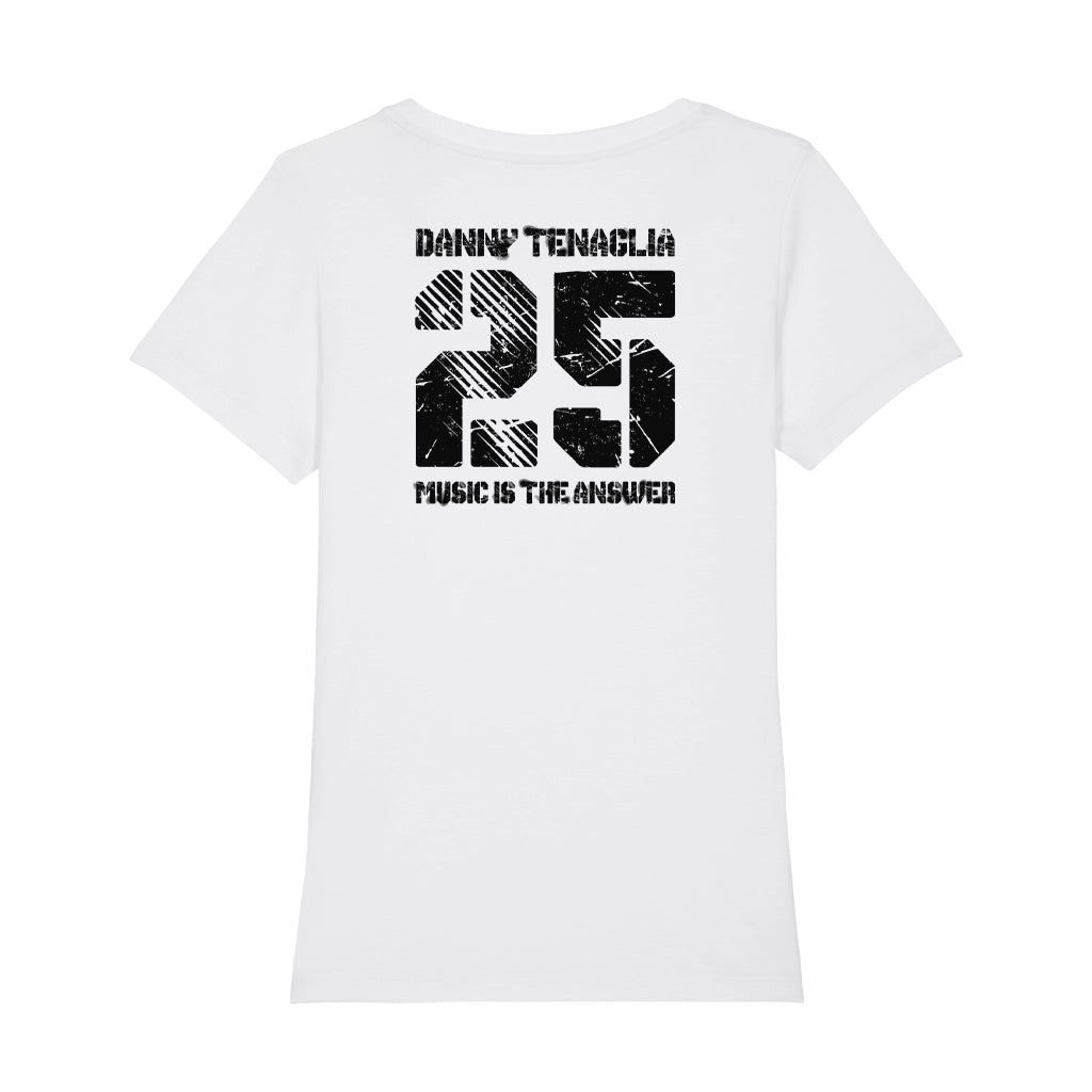 MITA 25 Black Logo Women's Iconic Fitted T-Shirt-Danny Tenaglia-Essential Republik