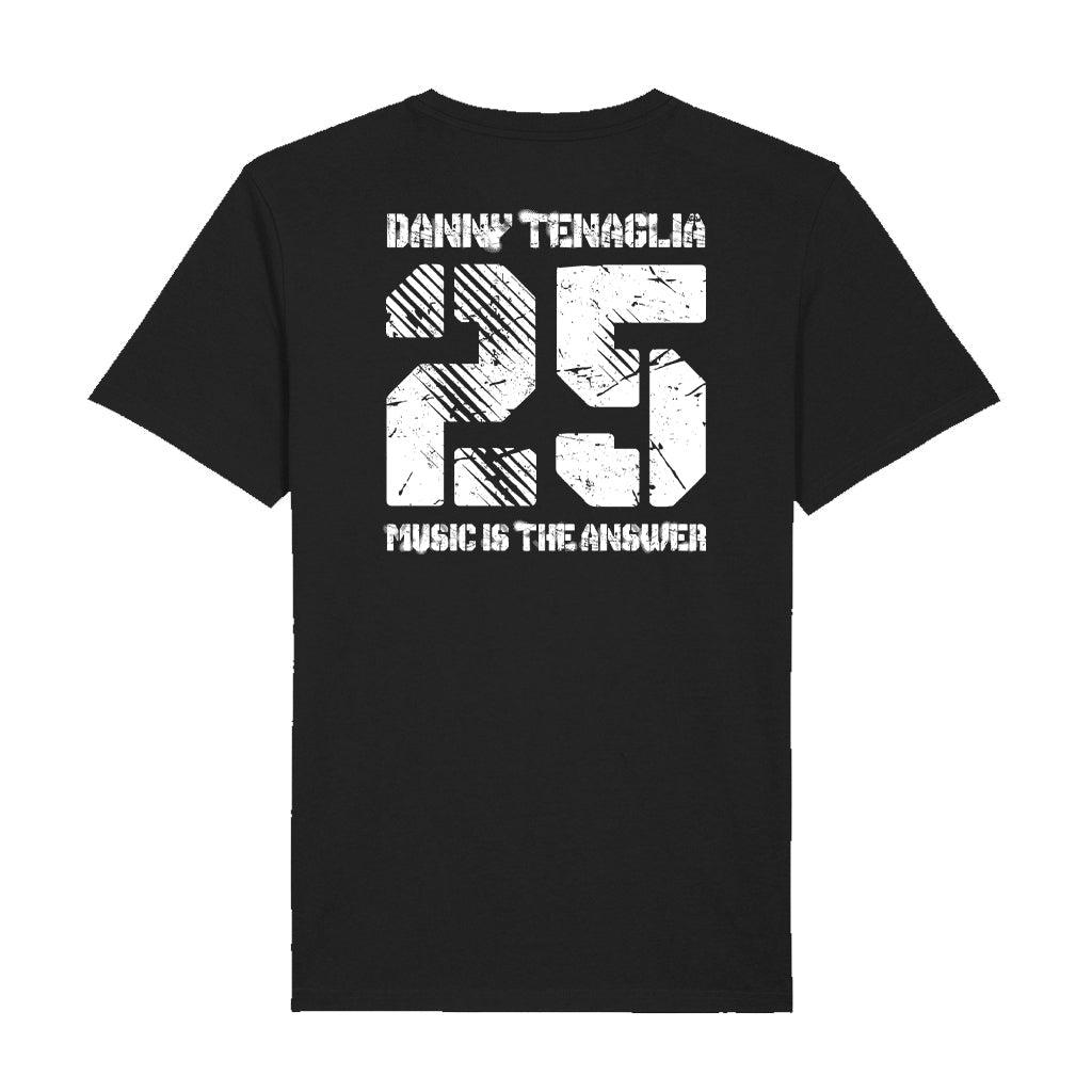 MITA 25 White Logo Men's Organic T-Shirt-Danny Tenaglia-Essential Republik