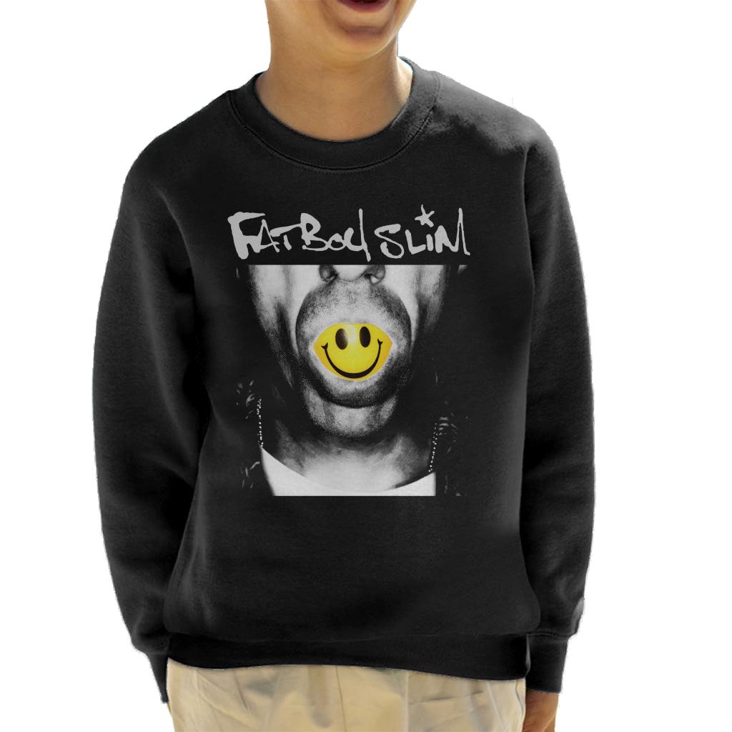 Fatboy Slim Smiley Mouth Kid's Sweatshirt-Fatboy Slim-Essential Republik