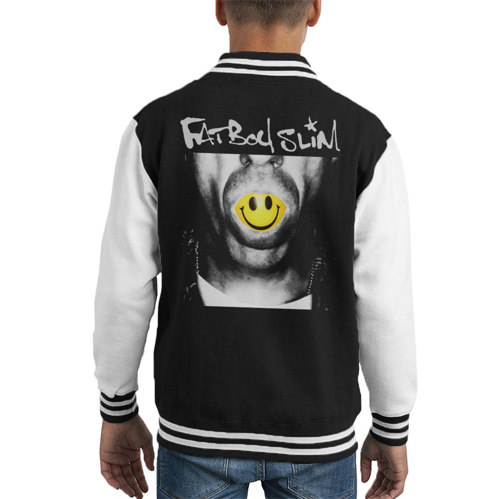 Fatboy Slim Smiley Mouth Kid's Varsity Jacket-Fatboy Slim-Essential Republik