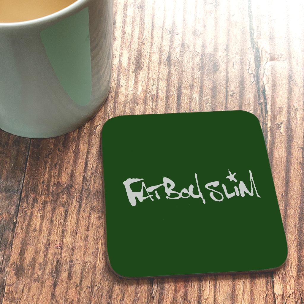Fatboy Slim Classic Text Logo Coaster-Fatboy Slim-Essential Republik