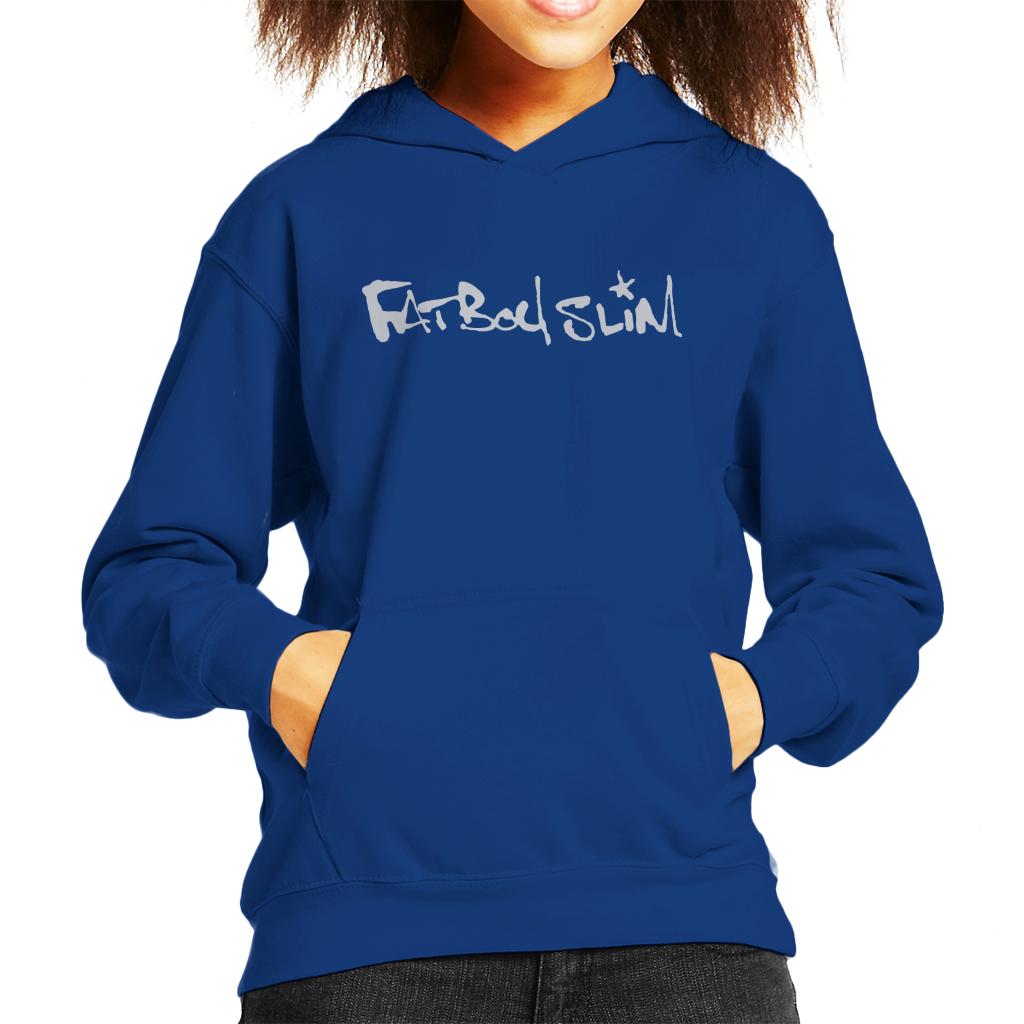 Fatboy Slim Classic Text Logo Kid's Hooded Sweatshirt-Fatboy Slim-Essential Republik