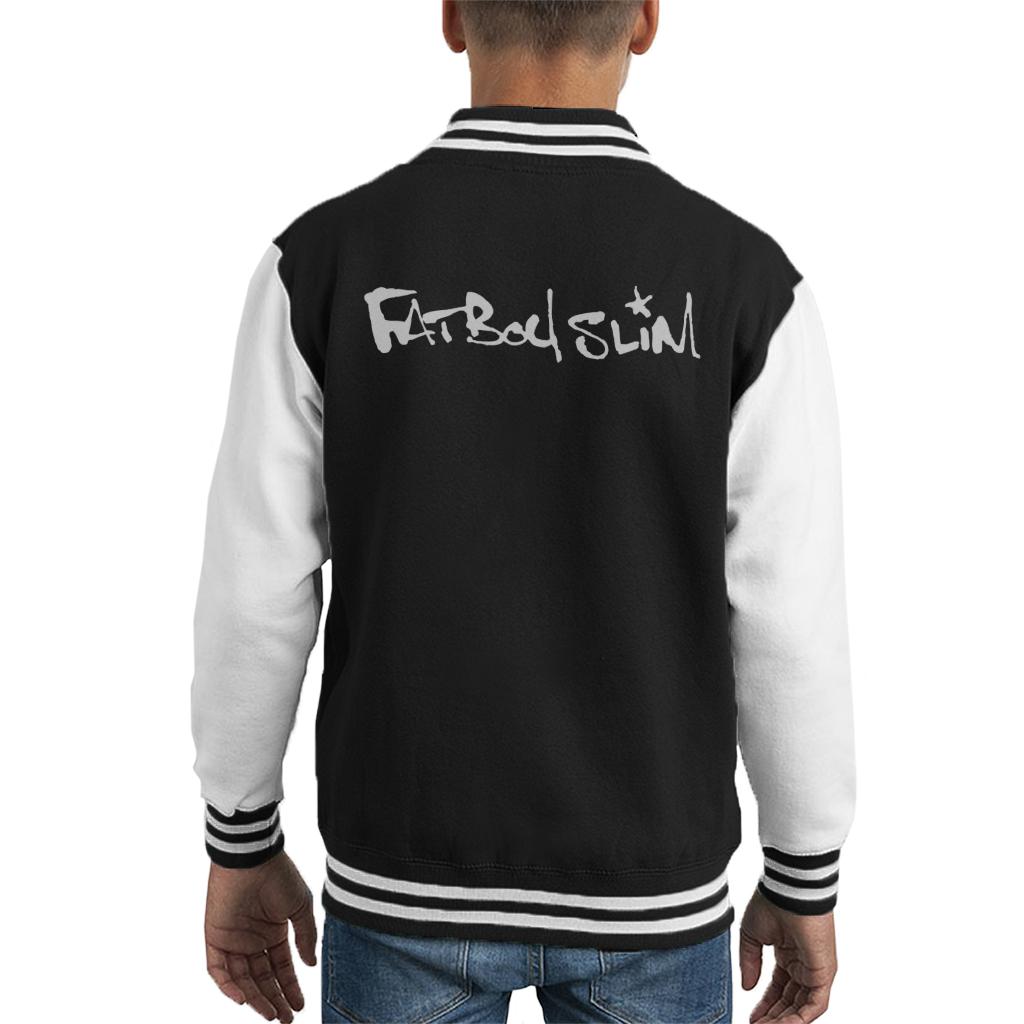 Fatboy Slim Classic Text Logo Kid's Varsity Jacket-Fatboy Slim-Essential Republik