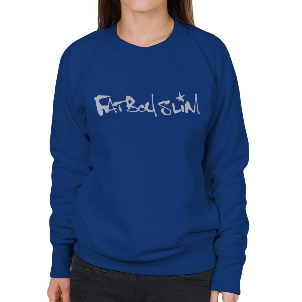 Fatboy Slim Classic Text Logo Women's Sweatshirt-Fatboy Slim-Essential Republik