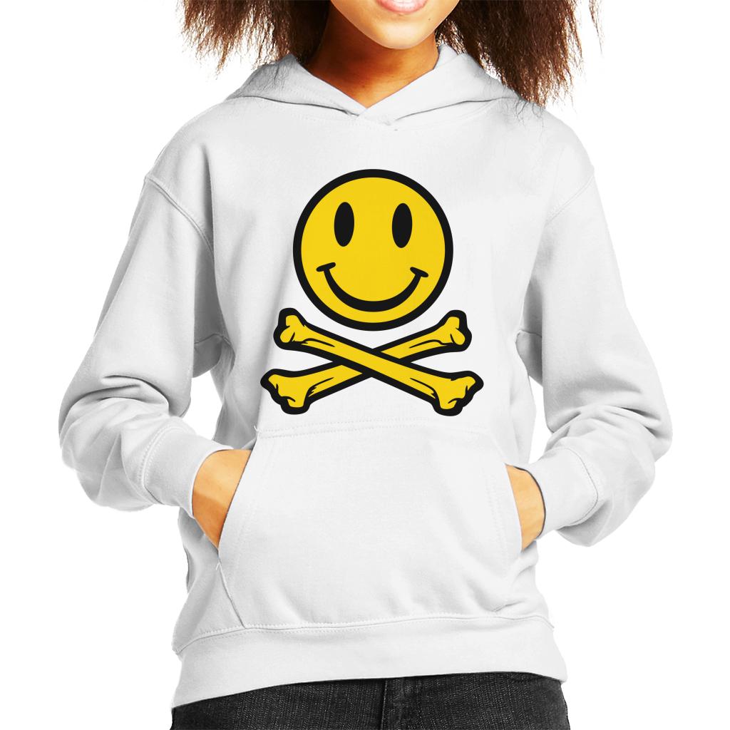 Fatboy Slim Smiley And Crossbones Kid's Hooded Sweatshirt-Fatboy Slim-Essential Republik