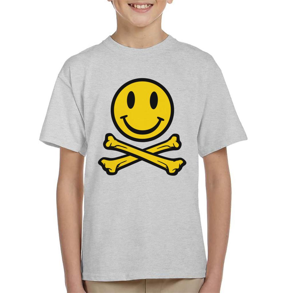 Fatboy Slim Smiley And Crossbones Kid's T-Shirt-Fatboy Slim-Essential Republik