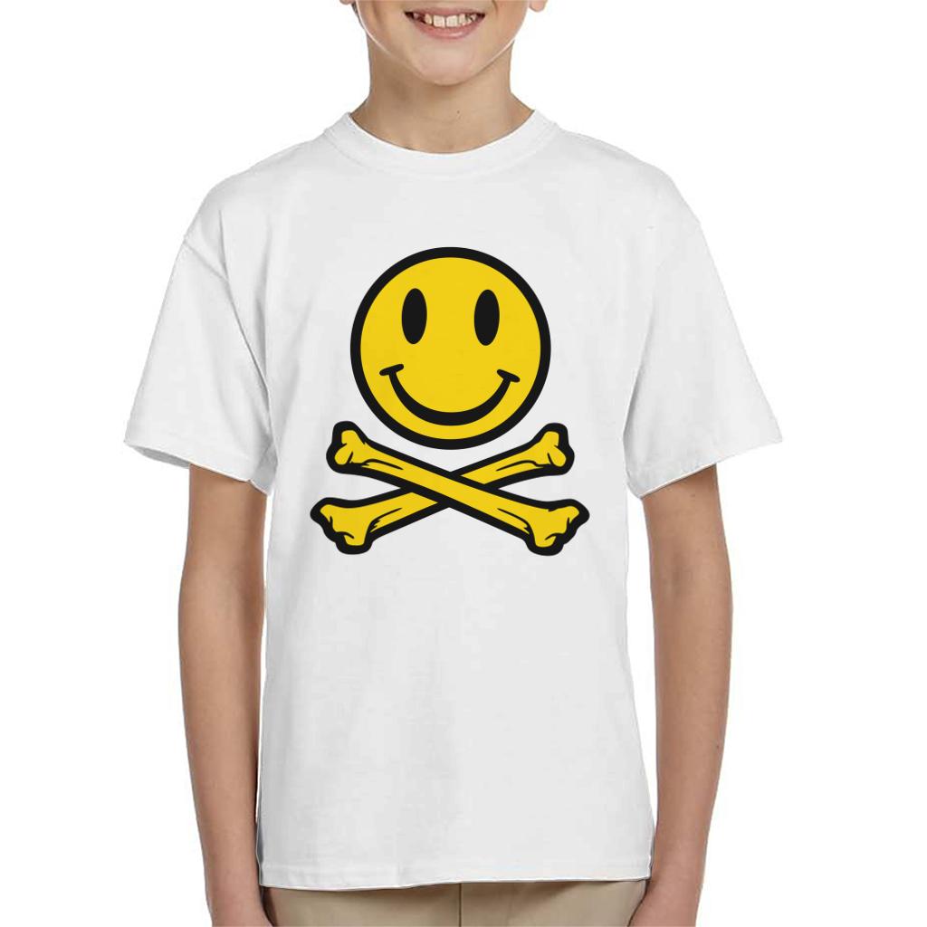 Fatboy Slim Smiley And Crossbones Kid's T-Shirt-Fatboy Slim-Essential Republik
