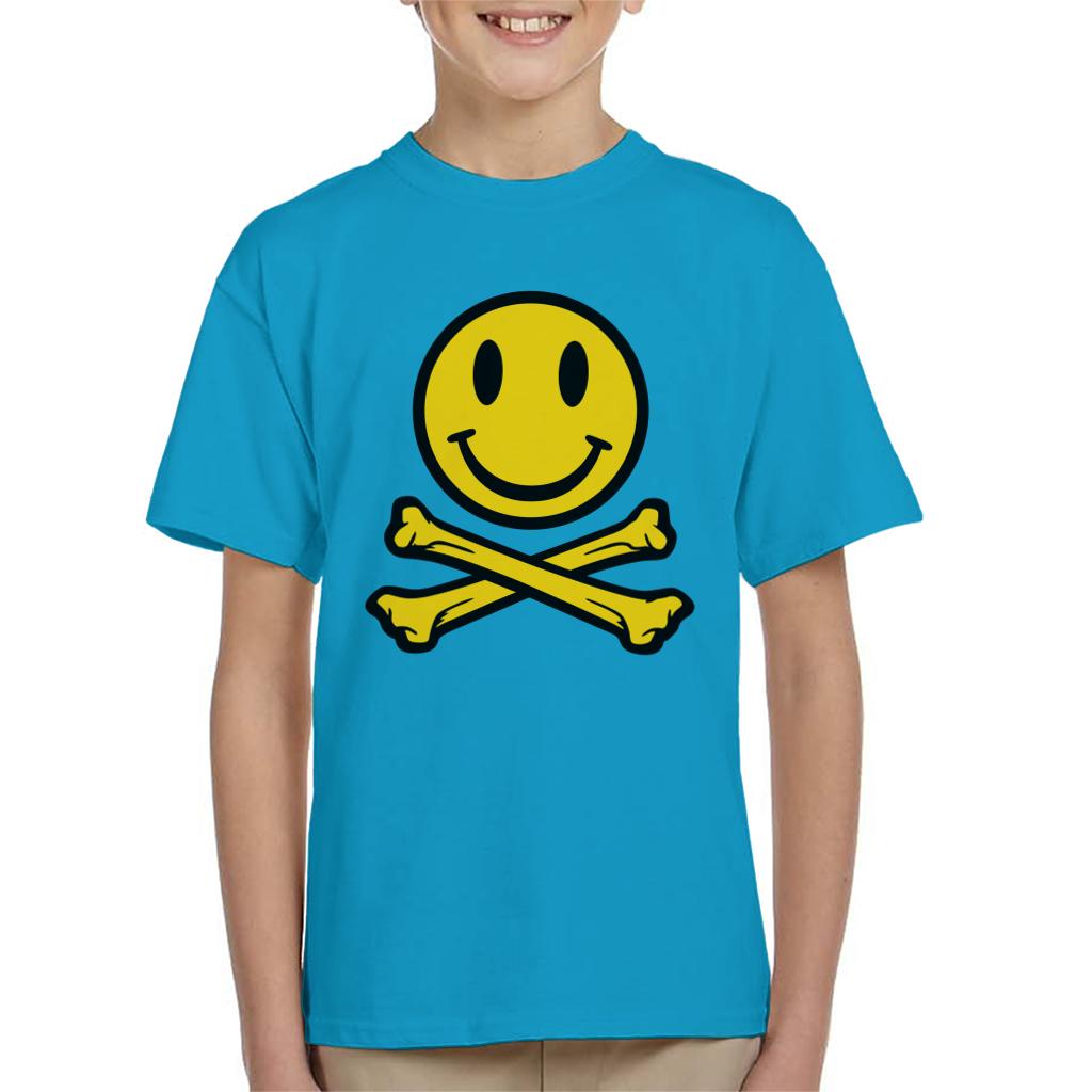 Fatboy Slim Smiley And Crossbones Kid's T-Shirt-Fatboy Slim-Essential Republik