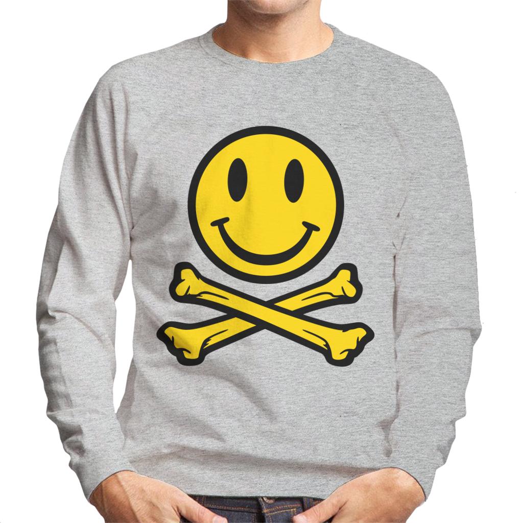 Fatboy Slim Smiley And Crossbones Men's Sweatshirt-Fatboy Slim-Essential Republik