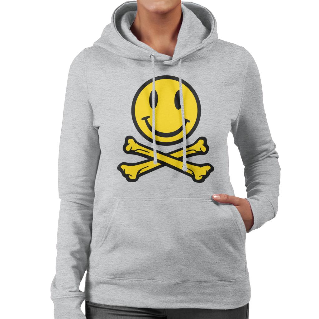 Fatboy Slim Smiley And Crossbones Women's Hooded Sweatshirt-Fatboy Slim-Essential Republik