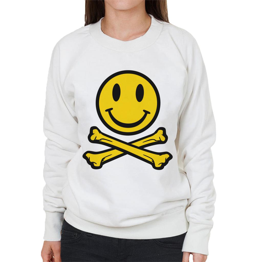 Fatboy Slim Smiley And Crossbones Women's Sweatshirt-Fatboy Slim-Essential Republik