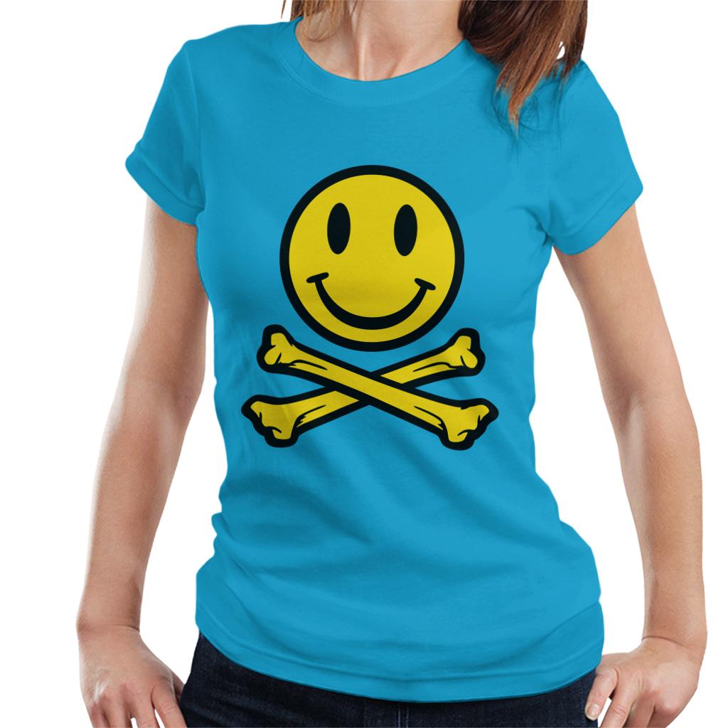 Fatboy Slim Smiley And Crossbones Women's T-Shirt-Fatboy Slim-Essential Republik