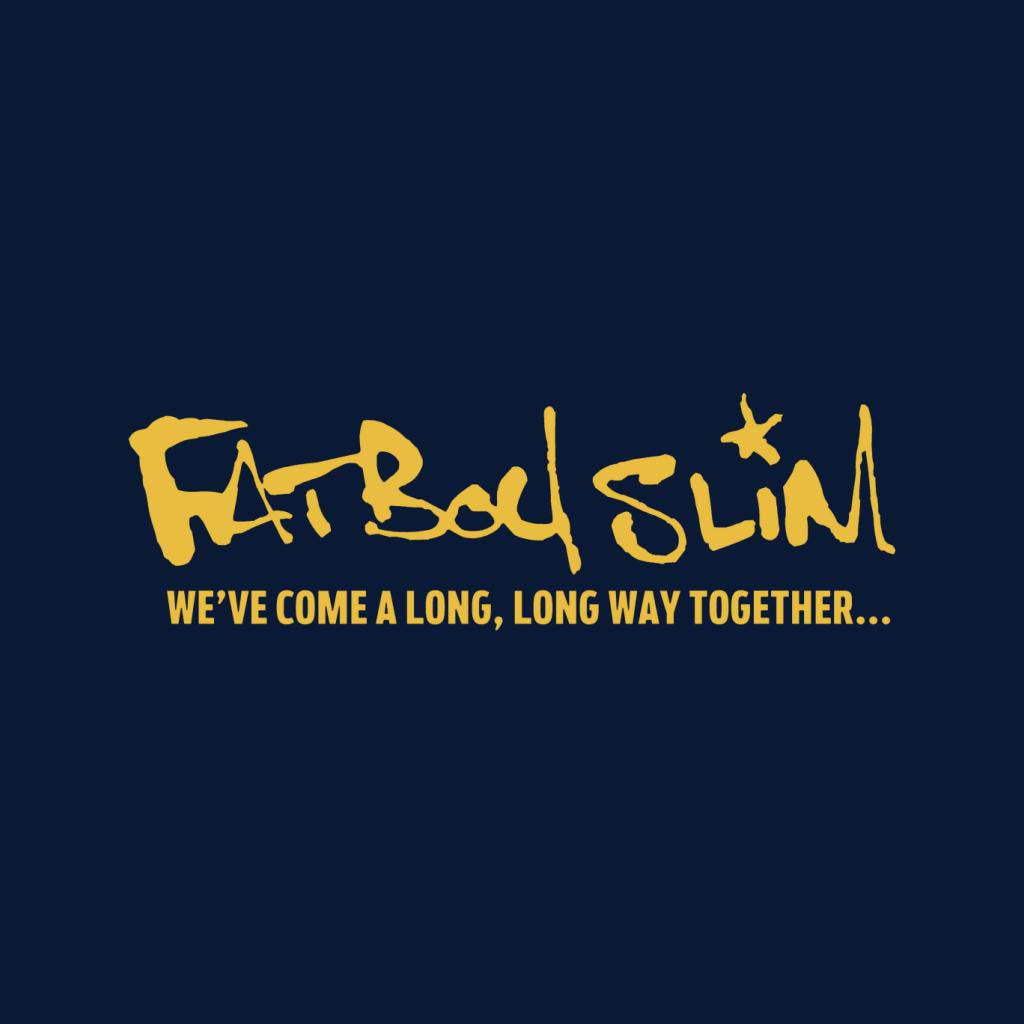 Fatboy Slim We've Come A Long Long Way Text Logo Men's Varsity Jacket-Fatboy Slim-Essential Republik