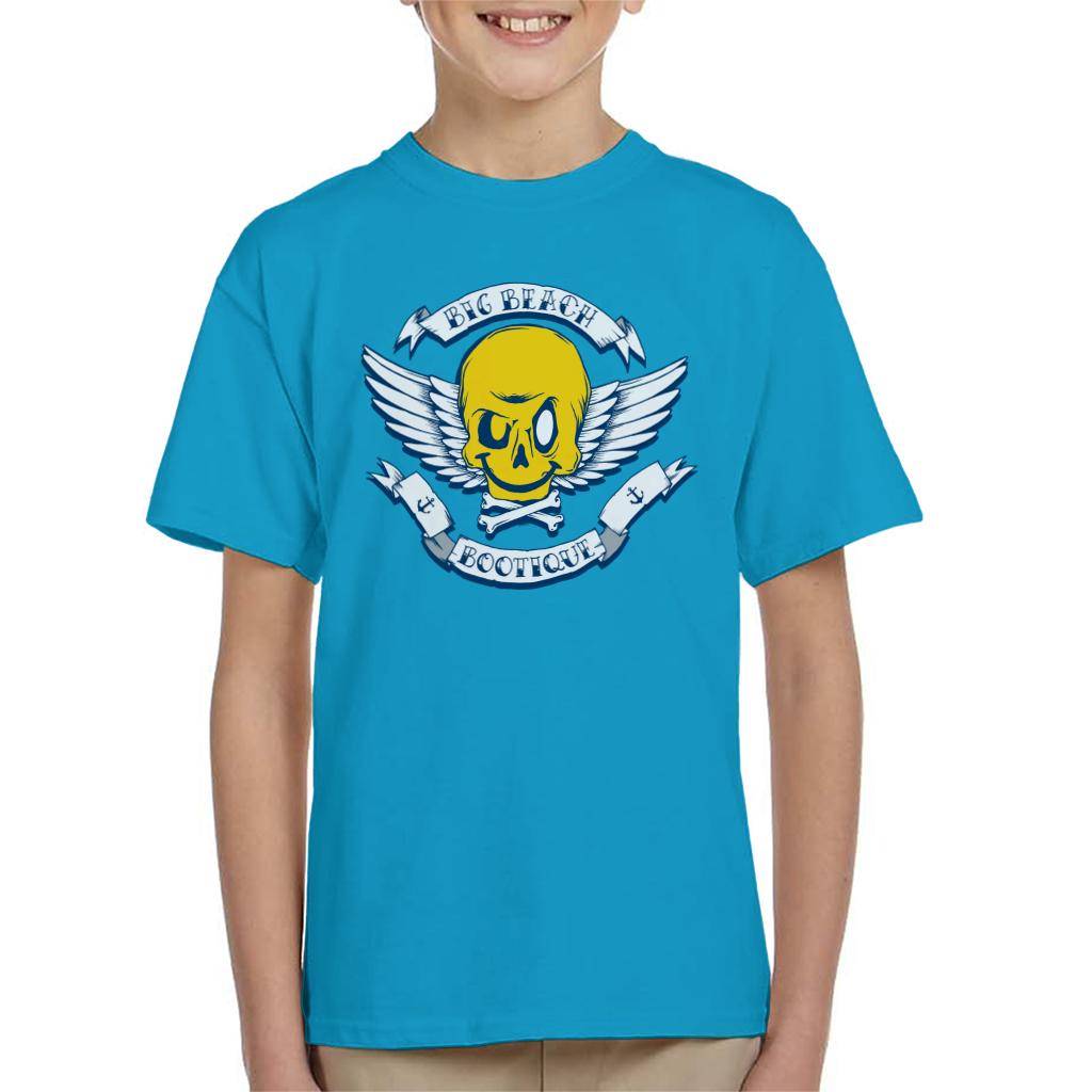 Fatboy Slim Big Beach Bootique Smiley Wings Kid's T-Shirt-Fatboy Slim-Essential Republik
