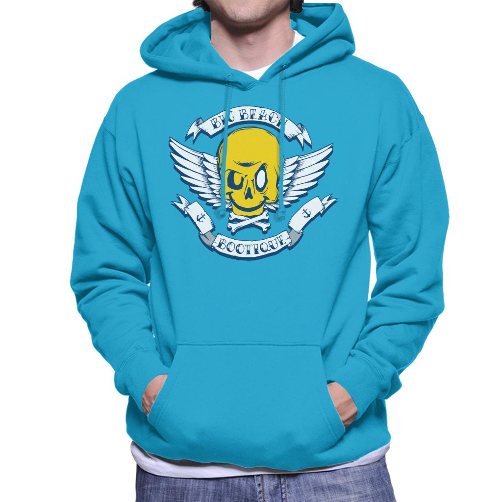 Fatboy Slim Big Beach Bootique Smiley Wings Men's Hooded Sweatshirt-Fatboy Slim-Essential Republik