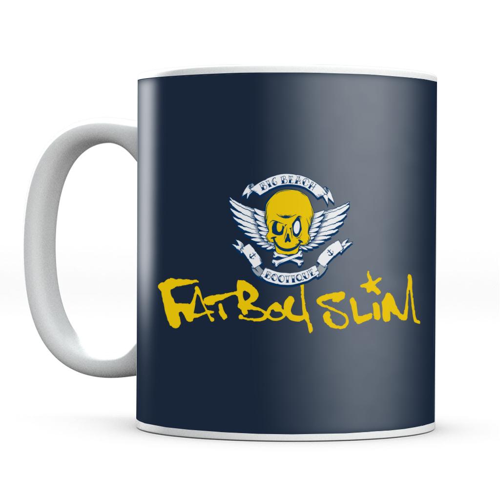 Fatboy Slim Smiley Wings Text Logo Mug-Fatboy Slim-Essential Republik