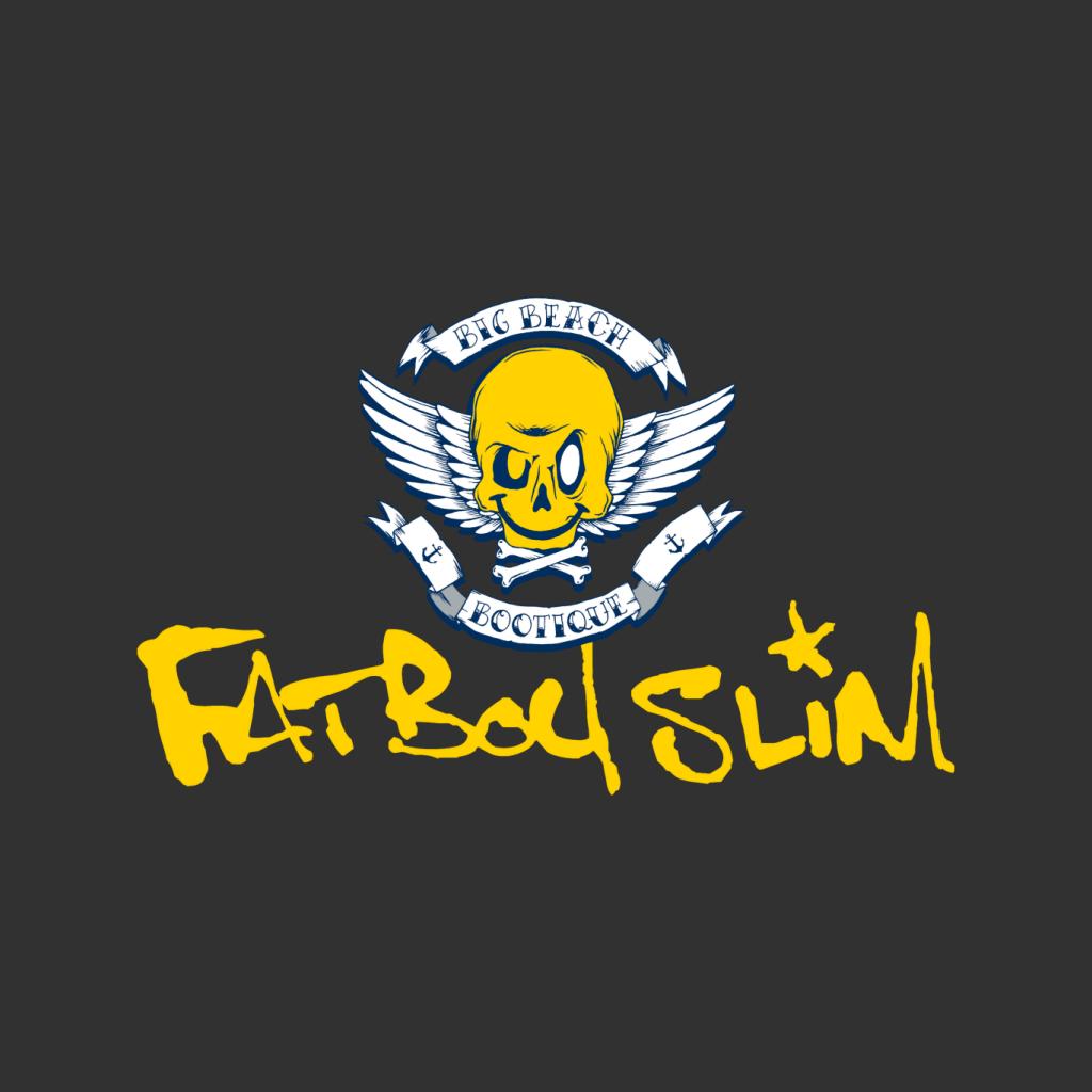 Fatboy Slim Smiley Wings Text Logo Women's Sweatshirt-Fatboy Slim-Essential Republik