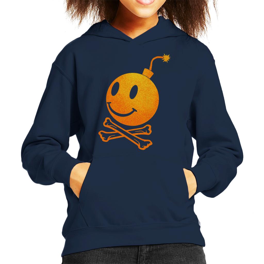 Fatboy Slim Bomb And Crossbones Kid's Hooded Sweatshirt-Fatboy Slim-Essential Republik