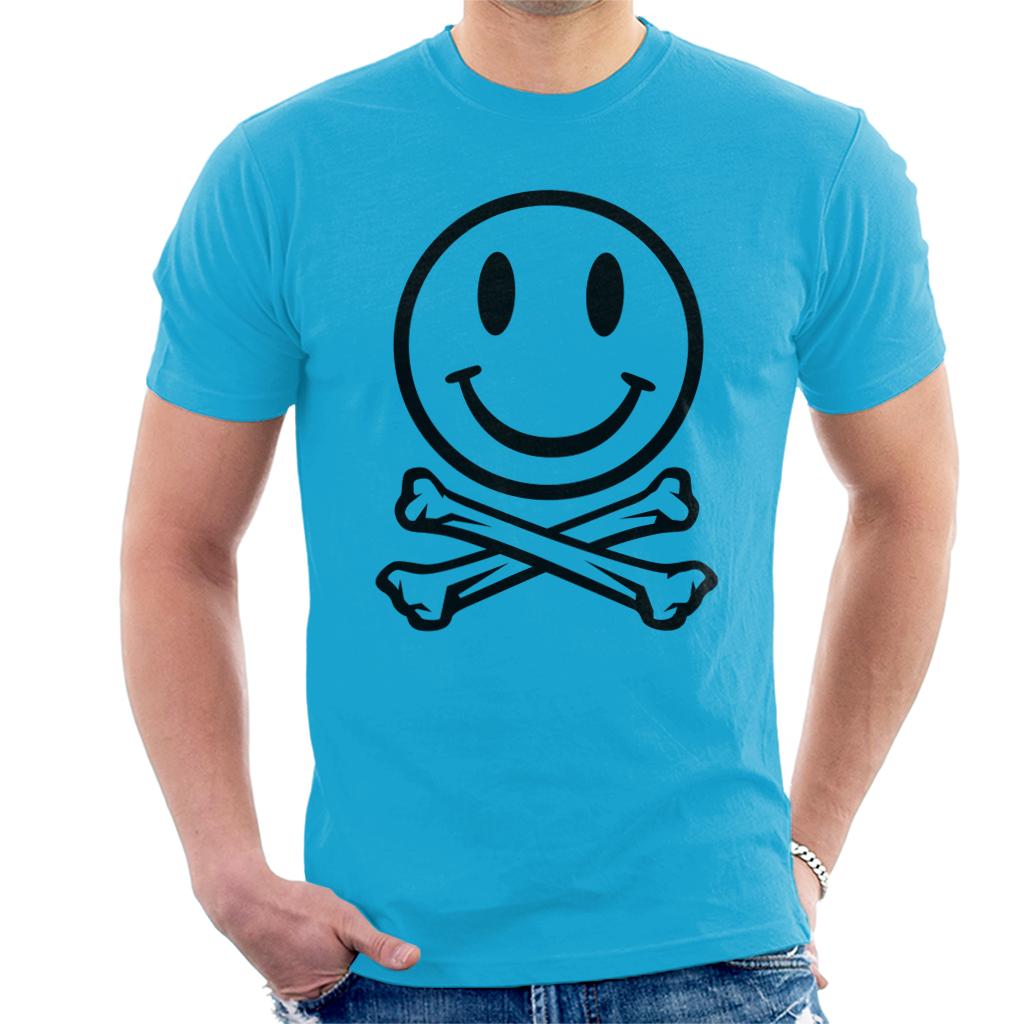 Fatboy Slim Clear Smiley Face And Crossbones Men's T-Shirt-Fatboy Slim-Essential Republik